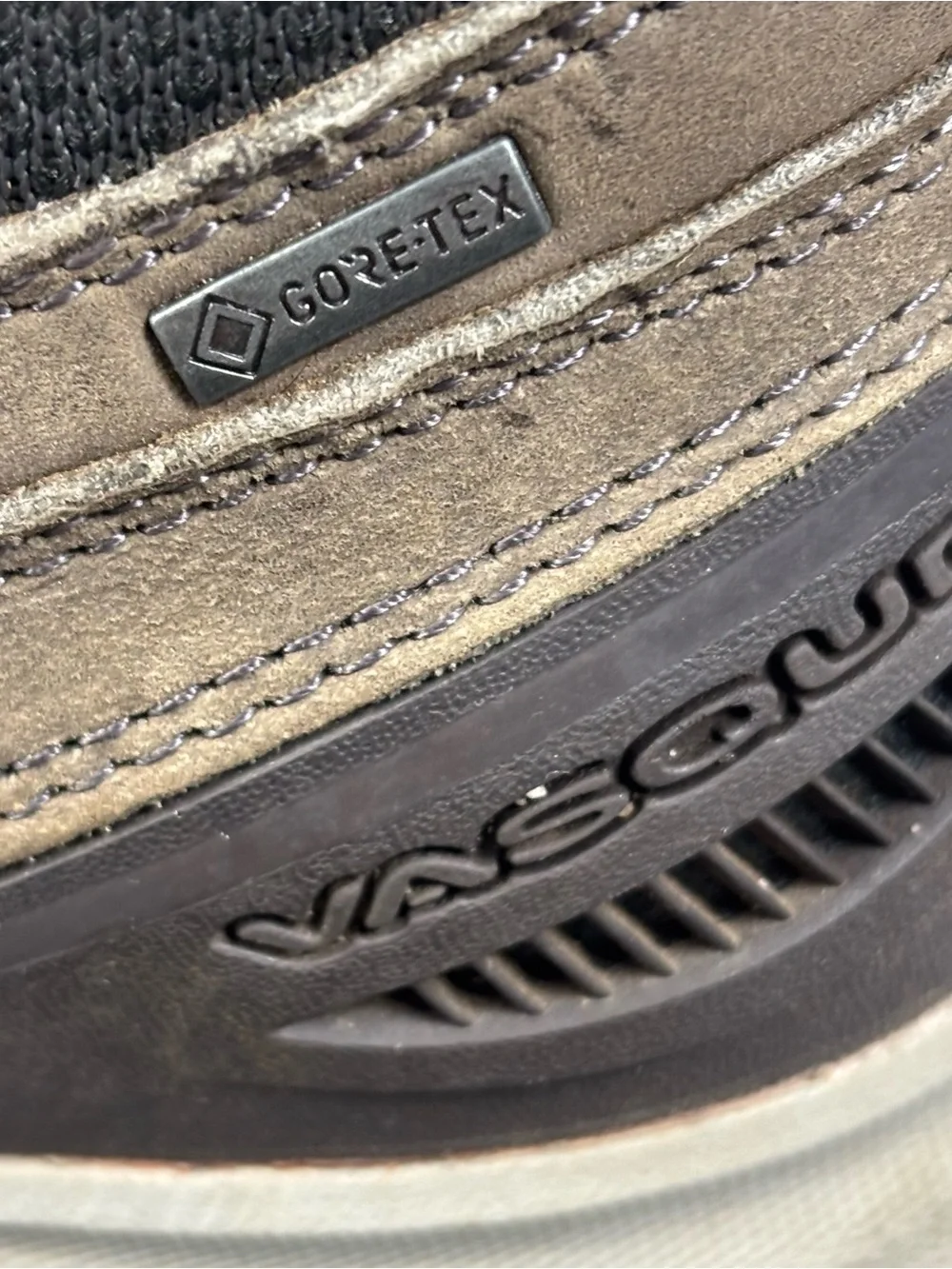 Vasque Breeze GTX Black Brown Nubuck Mesh Mens Size 10 Hiking Boots 7046